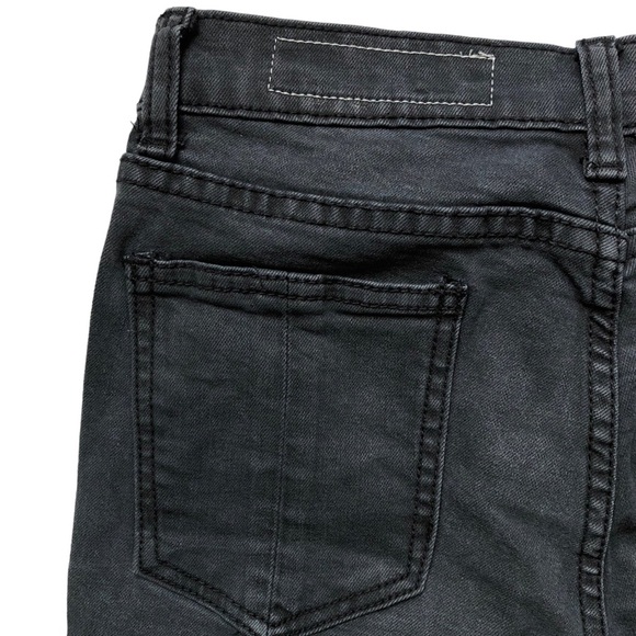 Rag & Bone Jean 10 Inch Capri Size 26 Raw Hem Distressed Denim Gray Grey - Picture 9 of 14